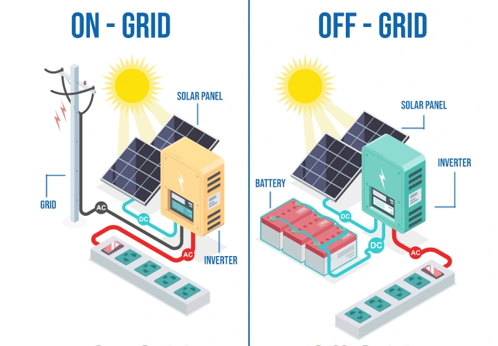 Difference Between On Grid And Off Grid Solar System